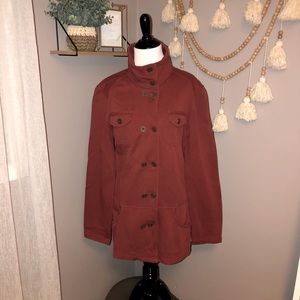 Prana Button Up Coat Jacket with Pockets